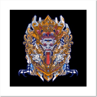 BARONG RANGDA HEAD Posters and Art